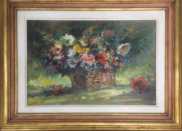Norberto Martini - Basket of Flowers