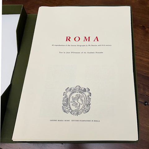 Rome. 60 Reproductions of Benoist's Lithographs - Sandro Maria Rossi Editore