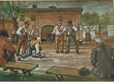 Mariano Magnini - Senza Titolo (partita di bocce)