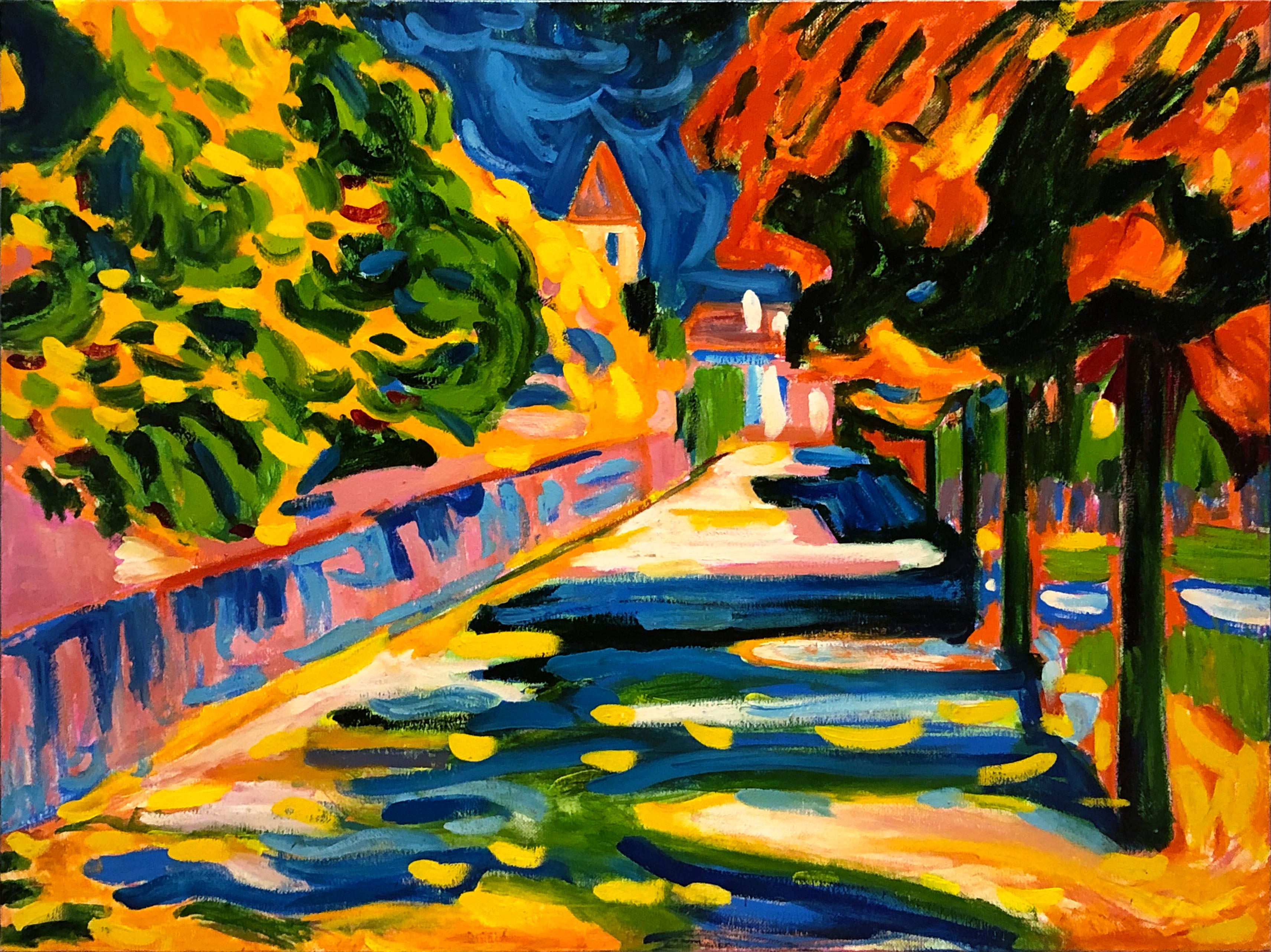 Riproduzione da Kandinskij - Autunno in baviera