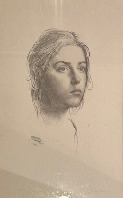 Pietro Annigoni - Senza Titolo (volto femminile)