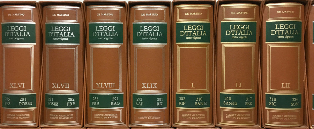 Leggi D'Italia Testo Vigente - De Martino