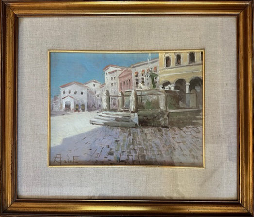 Augusto Gabet - Senza Titolo (Piazza urbana)