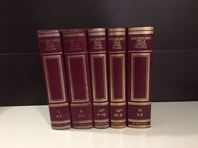 Vocabolario della lingua italiana Treccani in cinque volumi