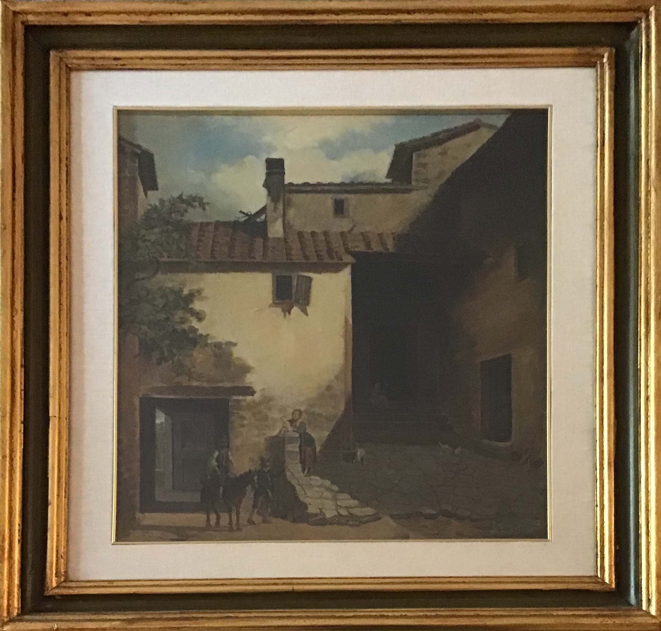 Giovanni Faini - Corticella di casa rustica
