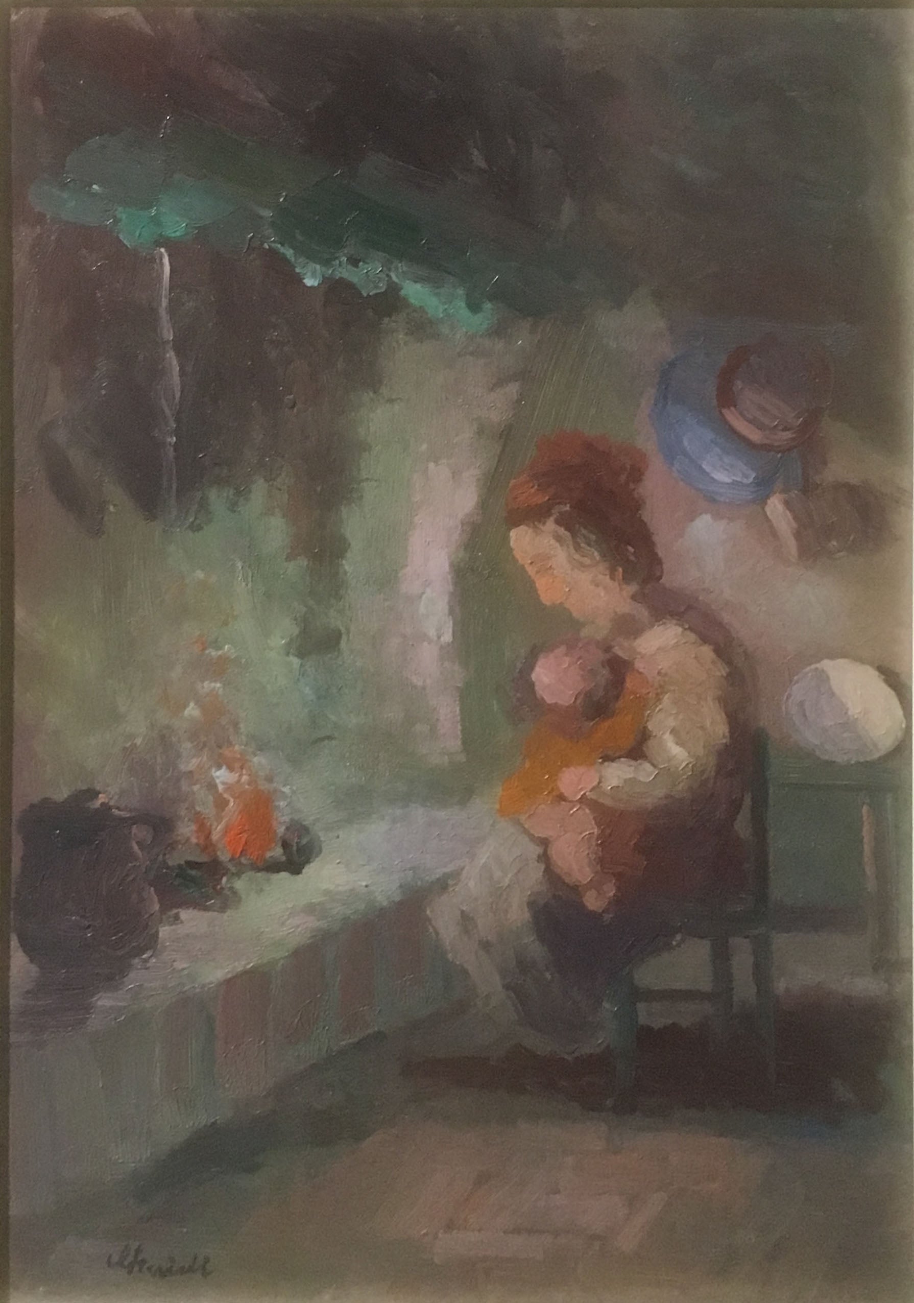 Guido Guidi - Mujer junto a la chimenea