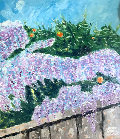 Gaetano Avizzano - Glicine su arancio