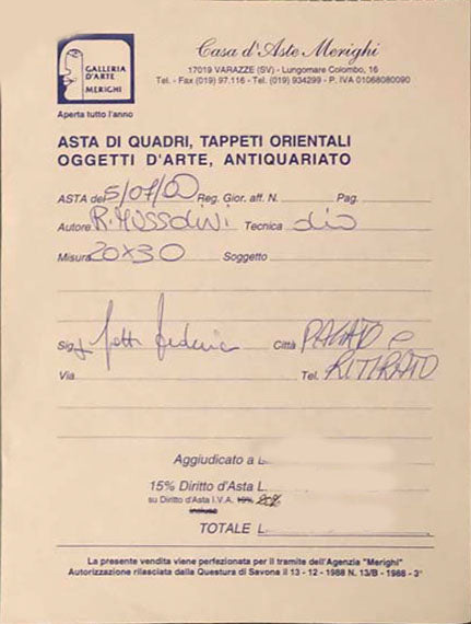 Romano Mussolini - Vaso di fiori