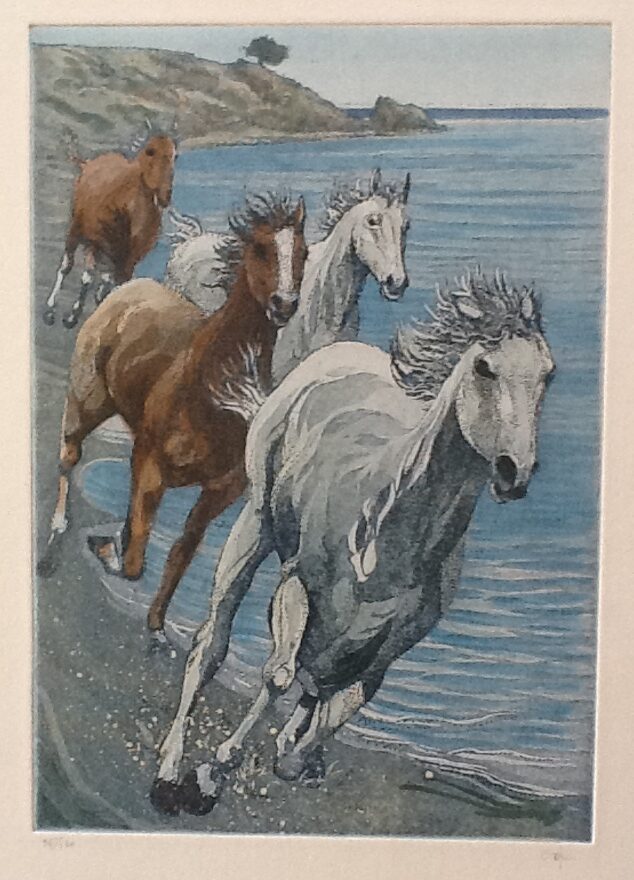 Giorgio Ferrari - Cavalli in corsa sulla spiaggia