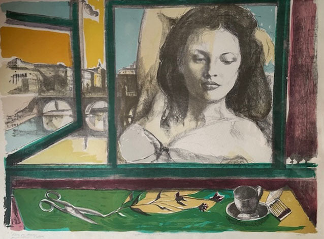 Ugo Attardi - Senza titolo (riflessi sulla finestra)