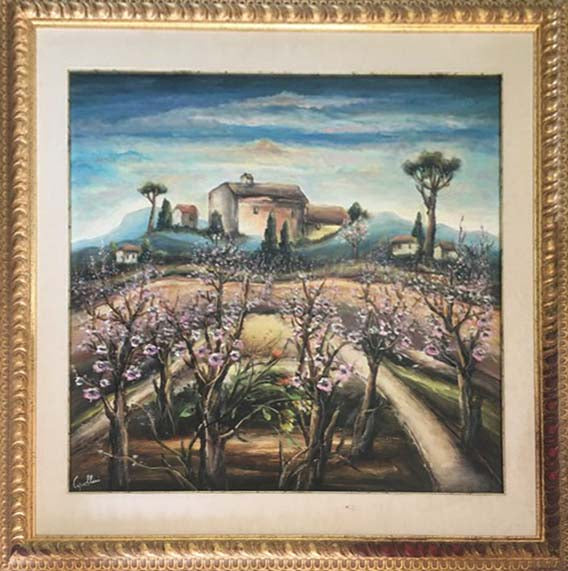 Paesaggio - Olio su masonite - Cipollini