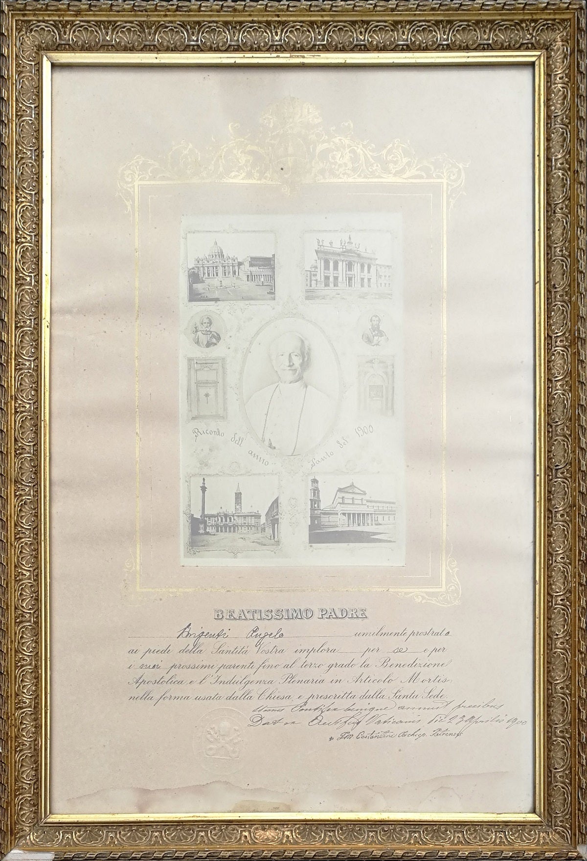 Documento papal del Papa Pío X
