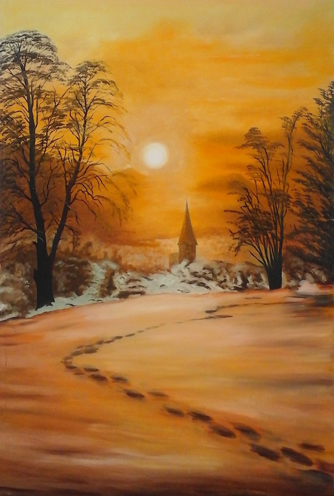 Cornelia Baciu - Tramonto sulla città