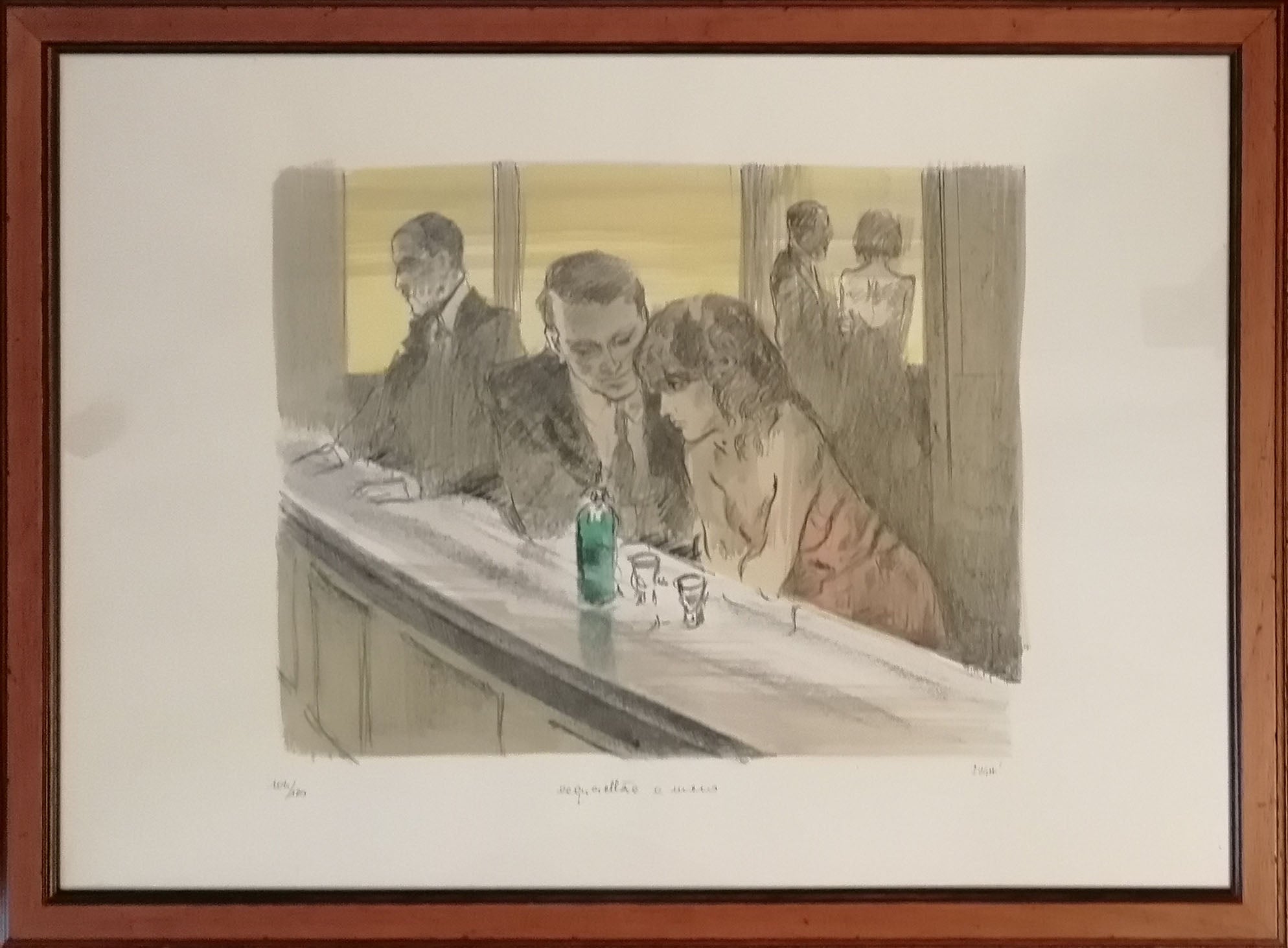 Alberto Sughi - Coppia al bar