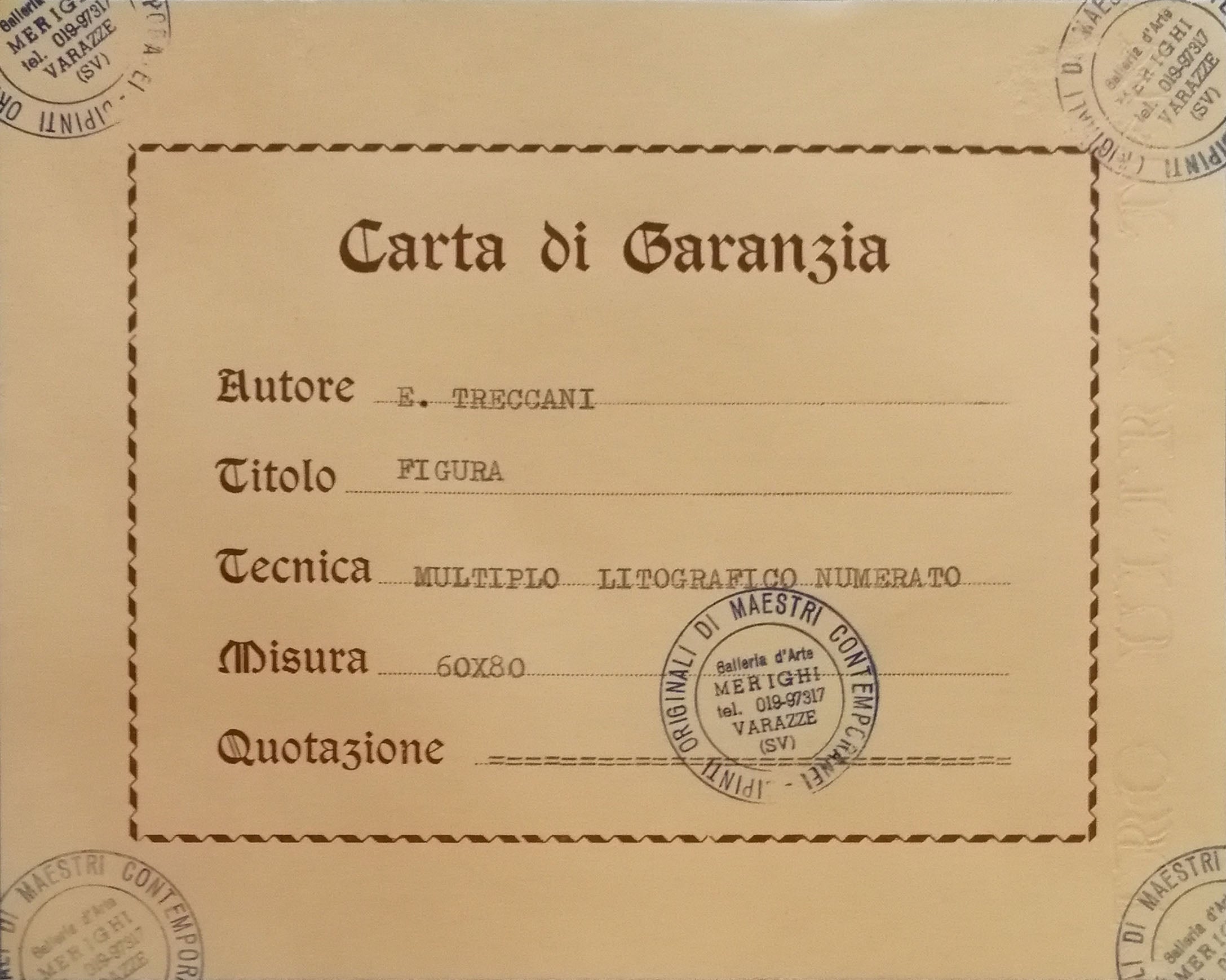 Ernesto Treccani - Figura