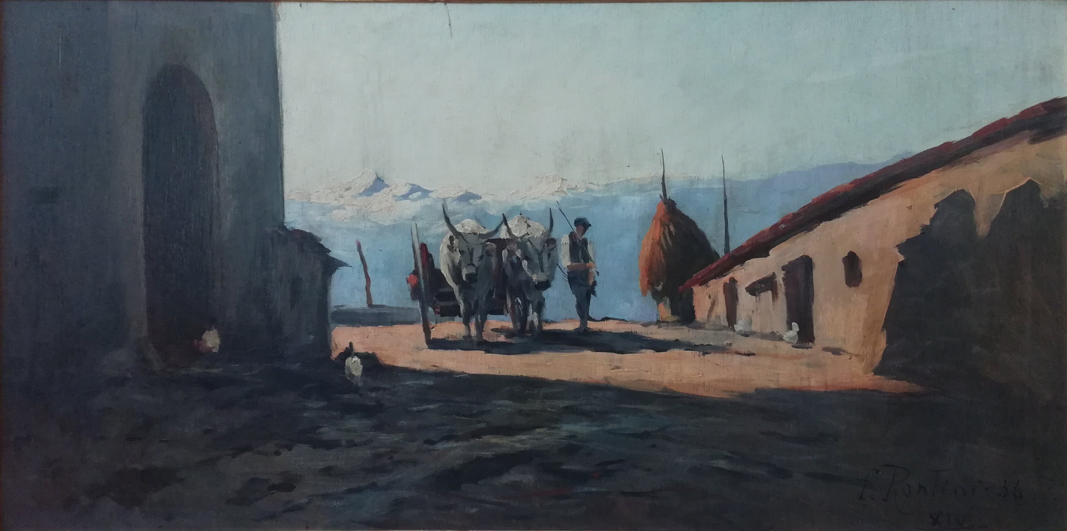 Ferruccio Rontini - Carretto con buoi