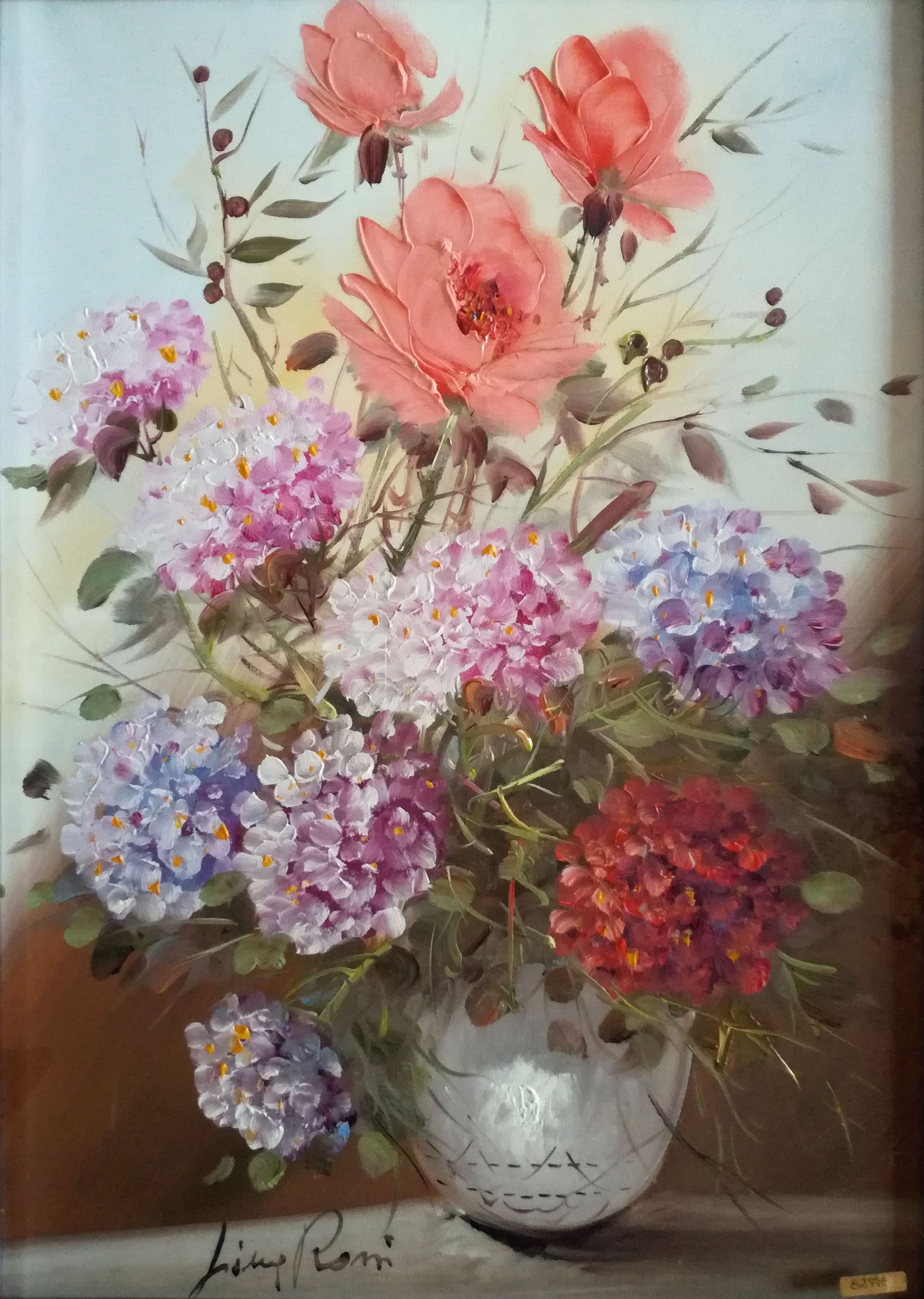 Lino Rossi - Jarrón de flores