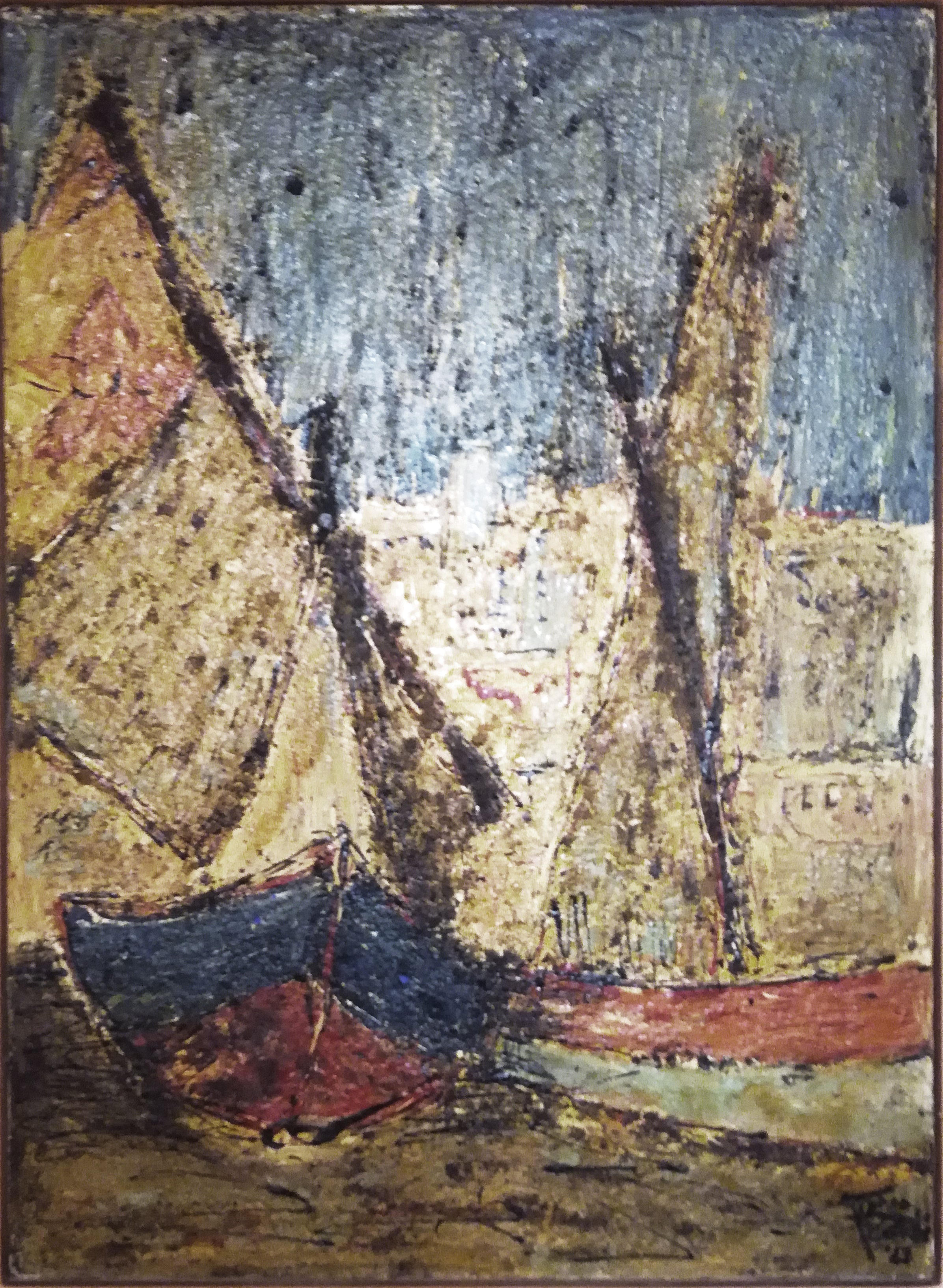 Franco Minardi - Pescherecci nel porto