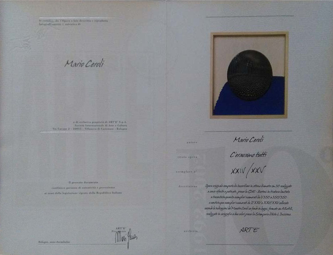 Mario Ceroli - C'eravamo tutti