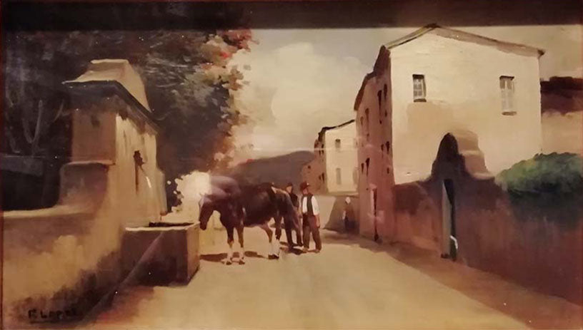 Lopez - Paesaggio con cavallo