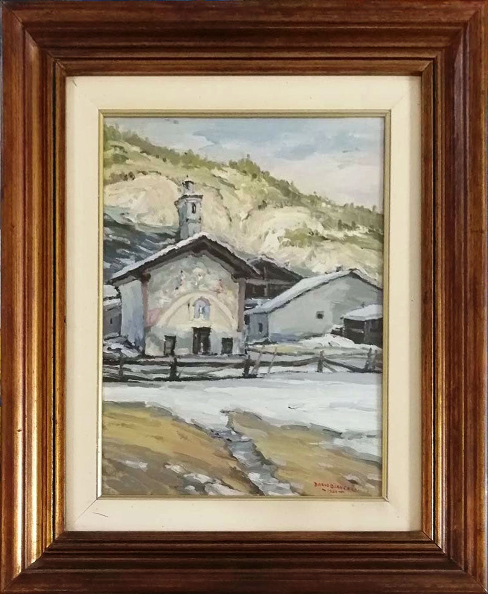 Dario Biancardi - Una pequeña iglesia en el Valle de Aosta