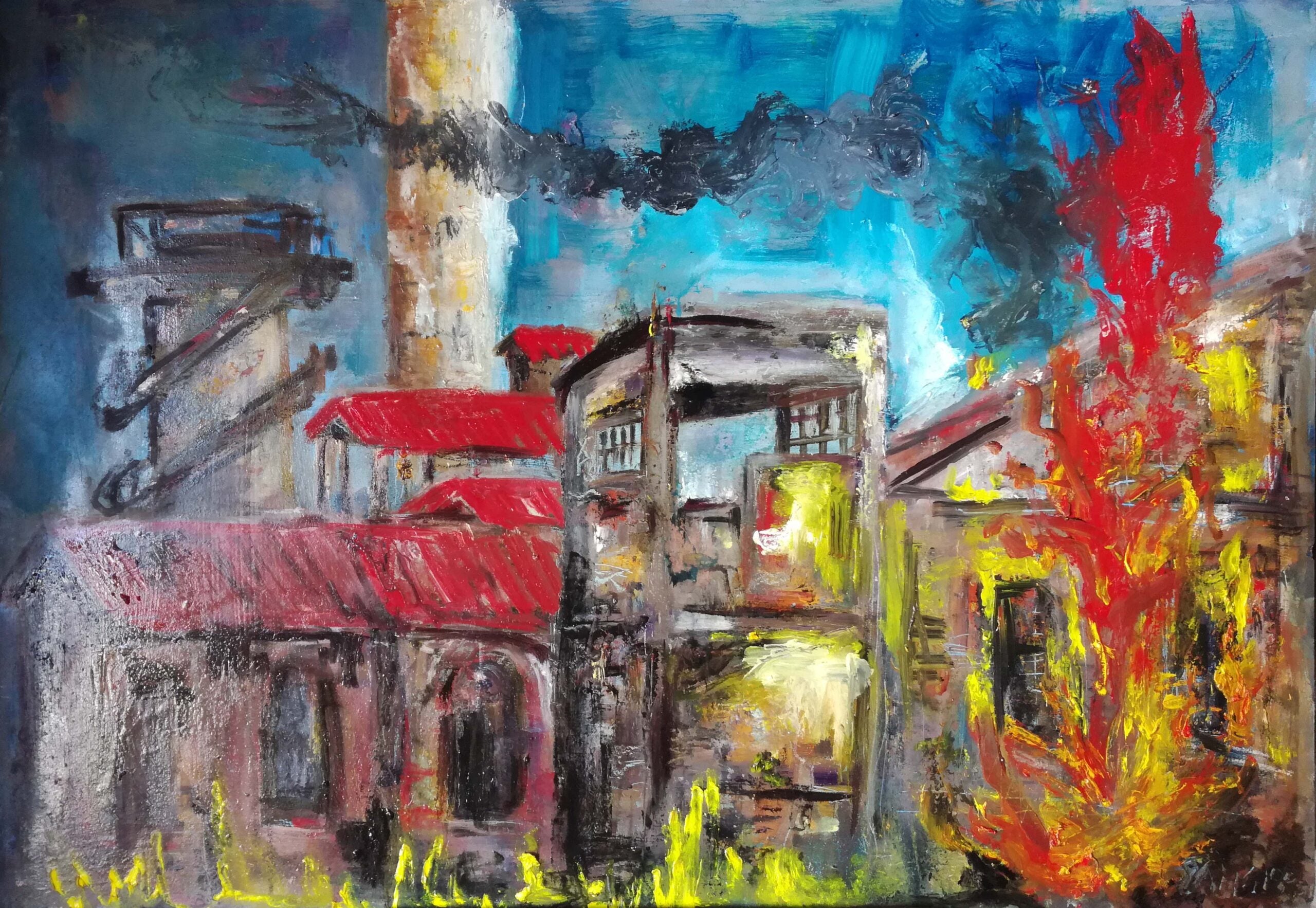 Roberta Sangiorgi - Incendio de fábrica