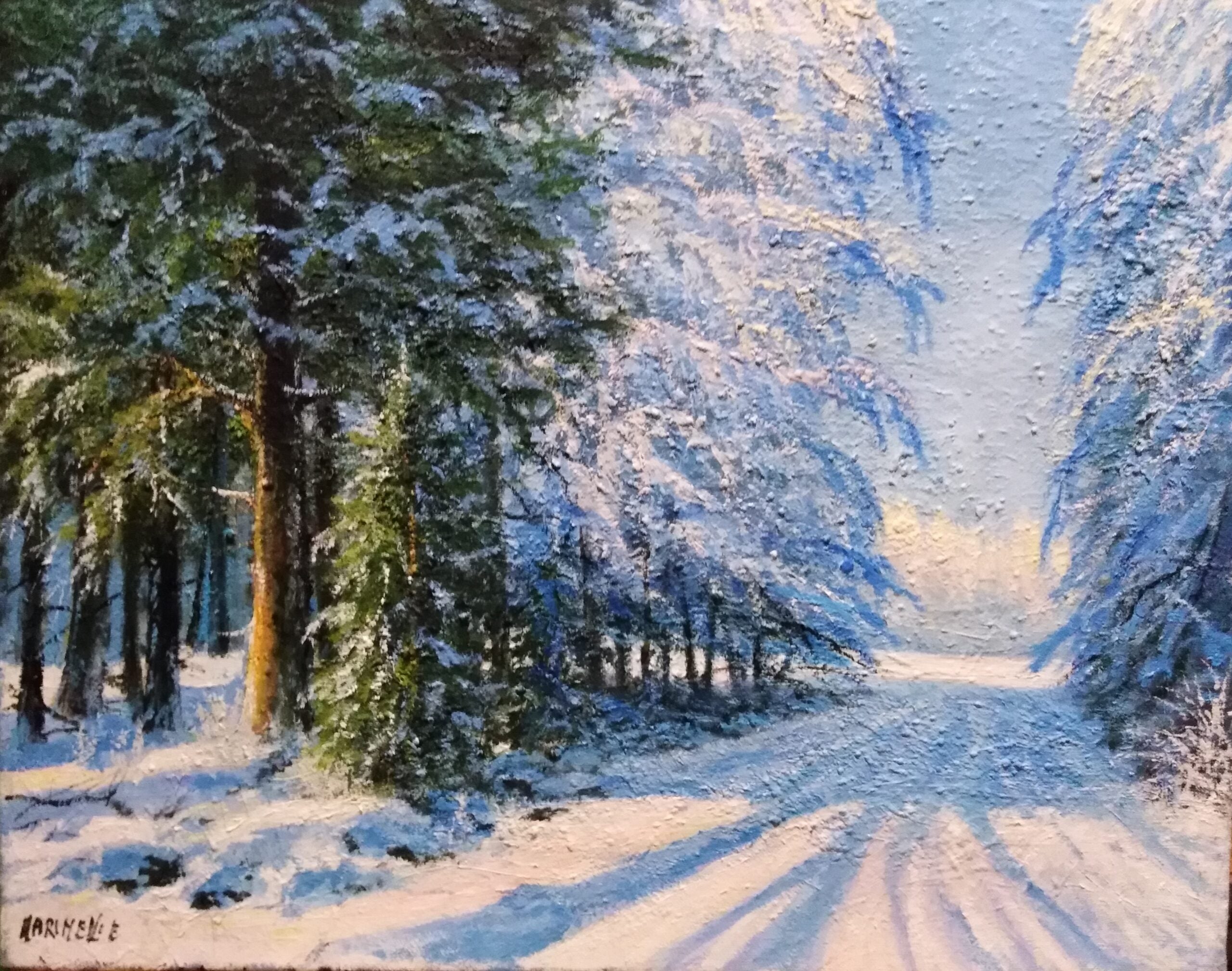 Ettore Marinelli - Bosco innevato