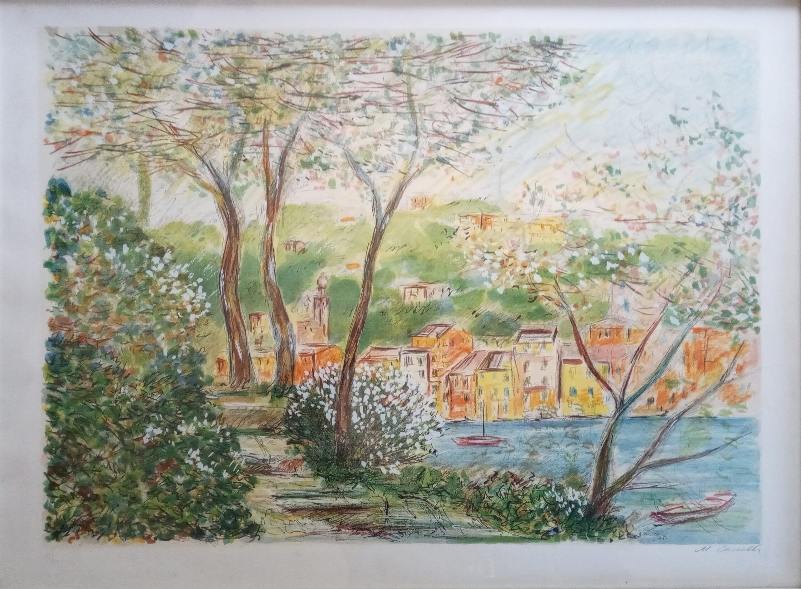 Michele Cascella - Passeggiata a Portofino