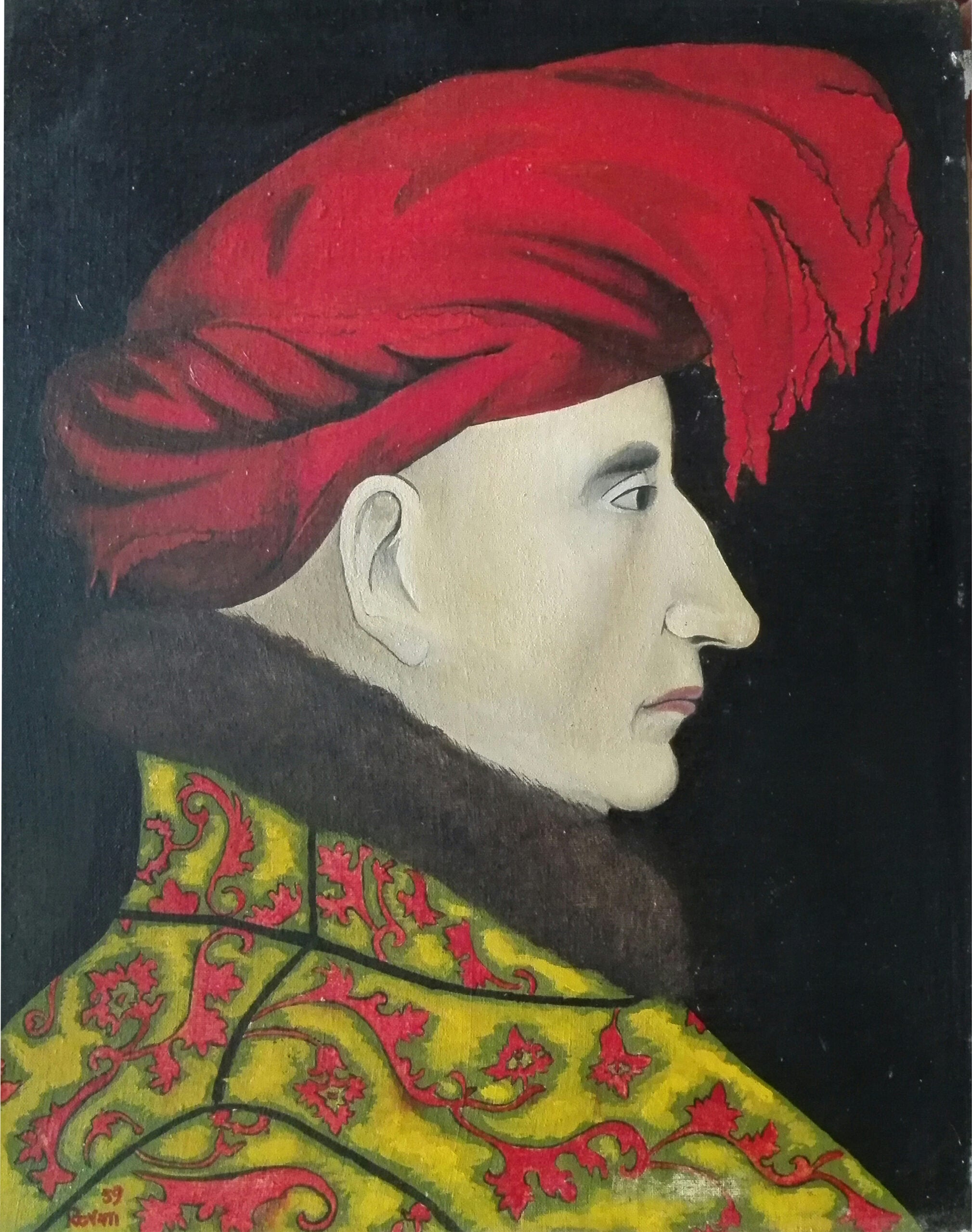 Rovati - Copy of the Portrait of Louis II of Anjou attributed to Barthelemy d'Eyck