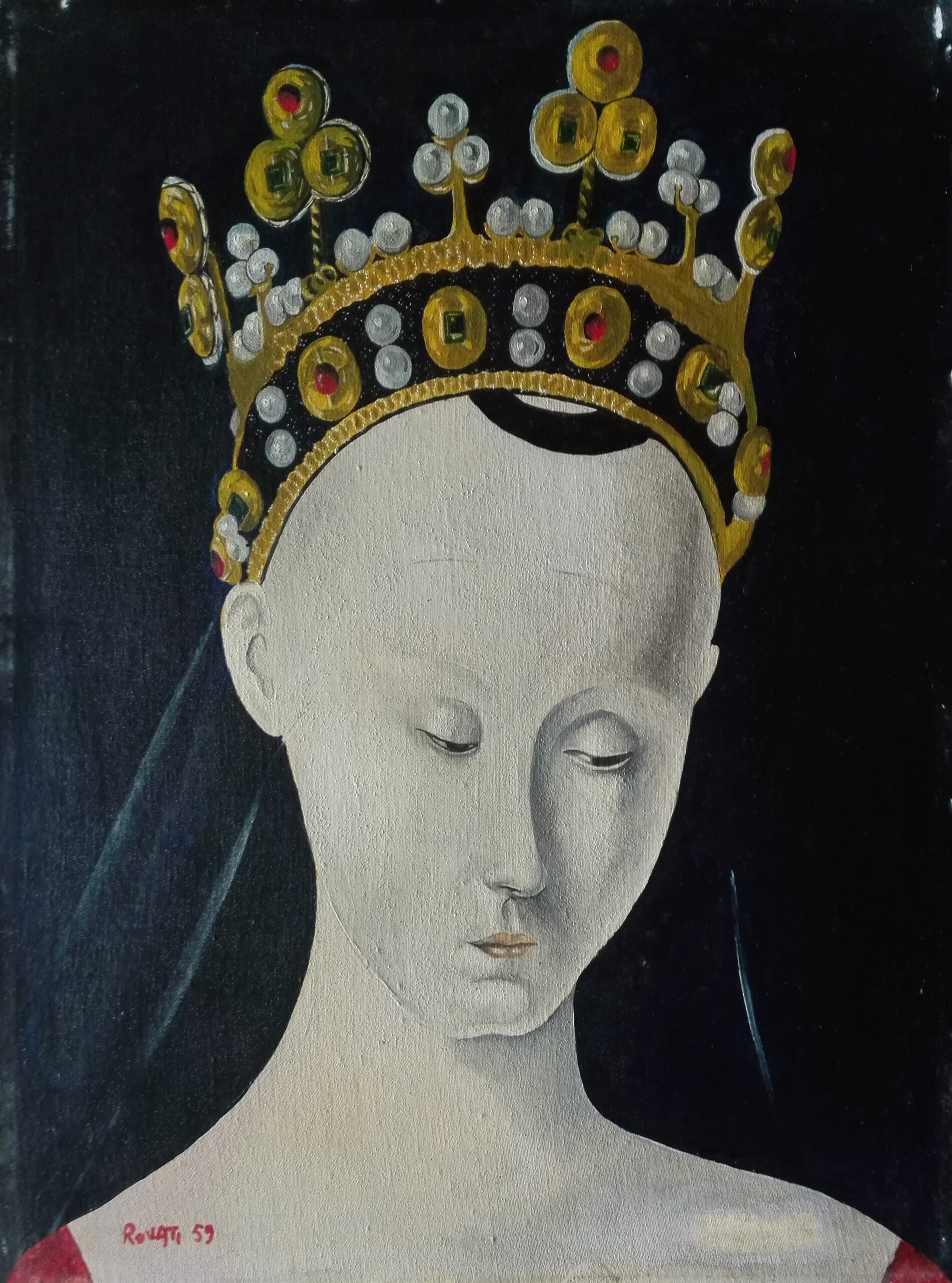 Rovati - Copy of a detail of Jean Foquet's Madonna and Child