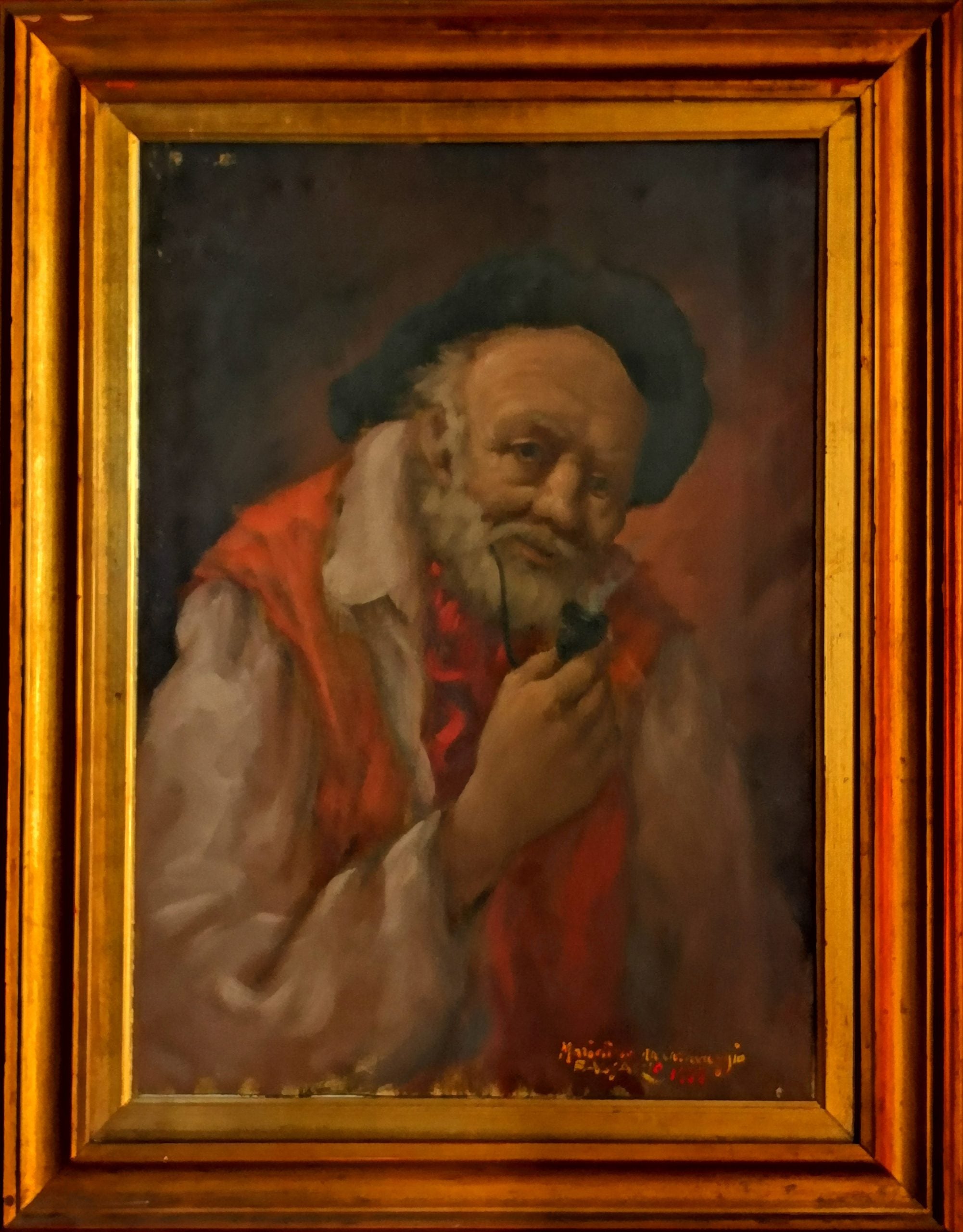 Mariolino da Caravaggio - Uomo con pipa