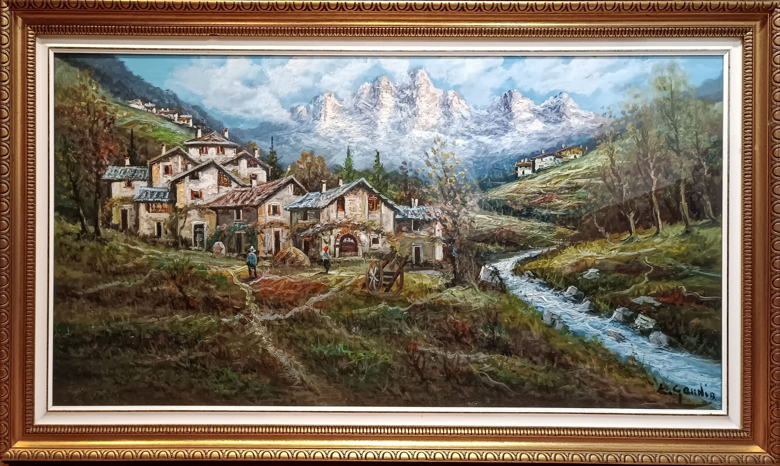 E. Gaudio - Senza titolo (paesaggio montano)