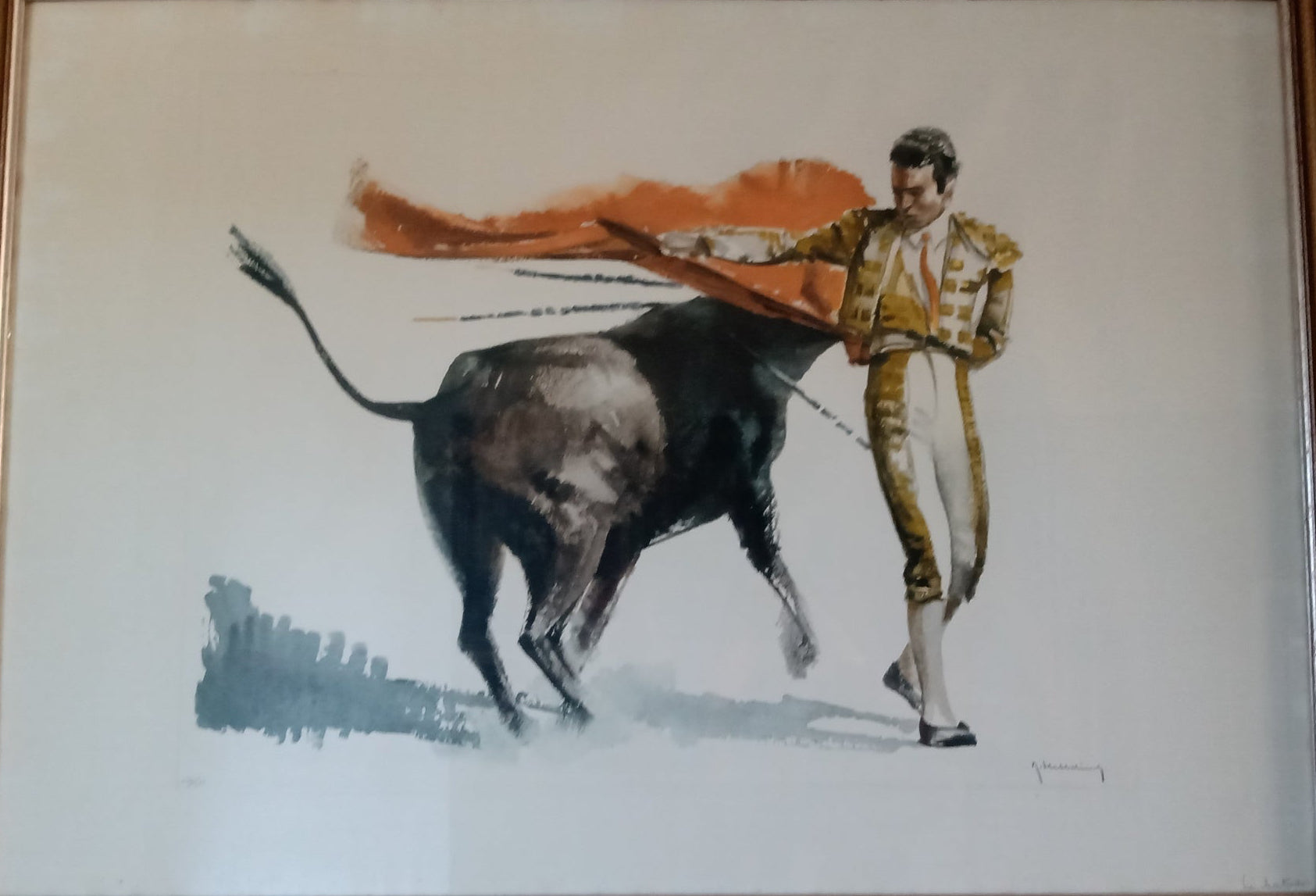 Opera grafica Le matador di Roger Hebbelinck