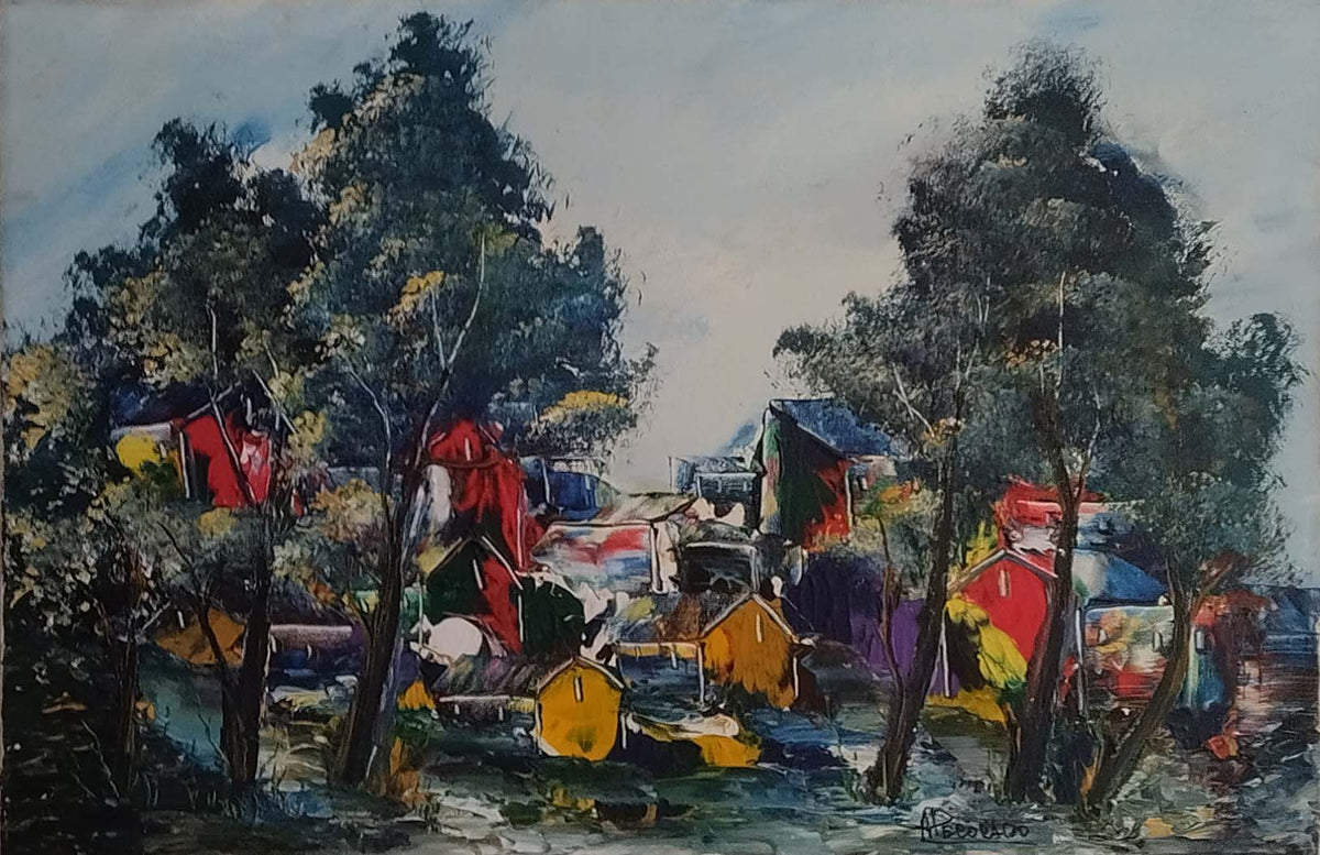 Paesaggio di Antonino Pecoraro, olio su tela