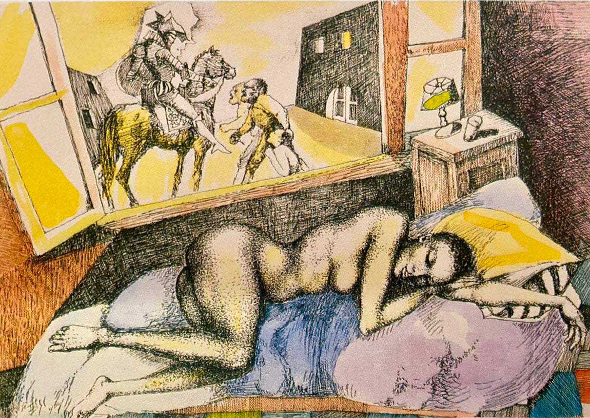 Ugo Attardi - The African Emigrant Dreamed of Don Quixote