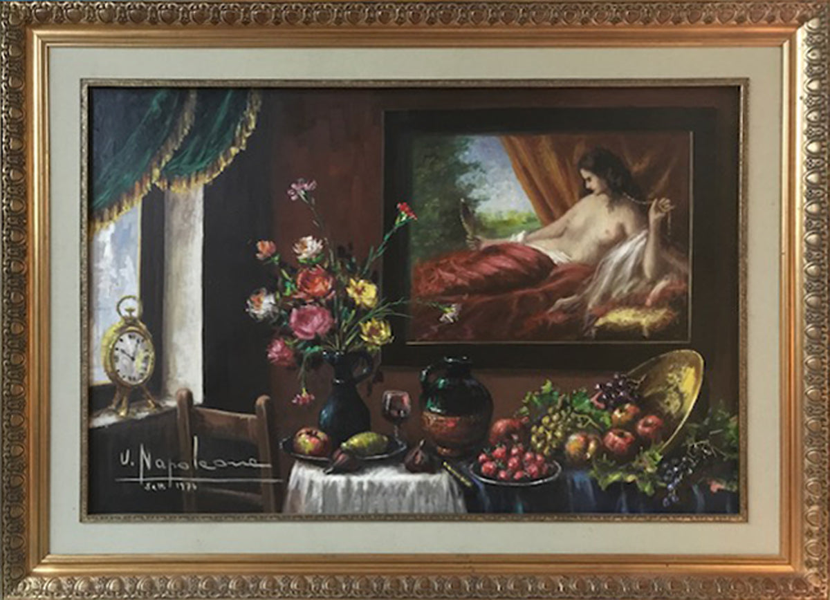 U. Napoleon - Naturaleza muerta con pintura de una mujer