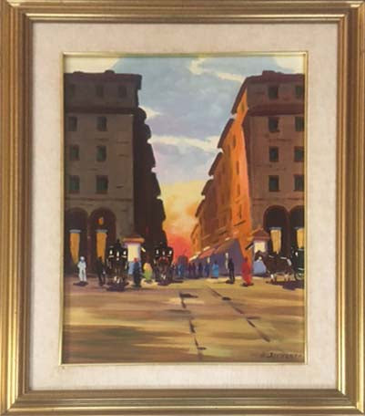 Vecchia Livorno - Olio su tela - Stengher
