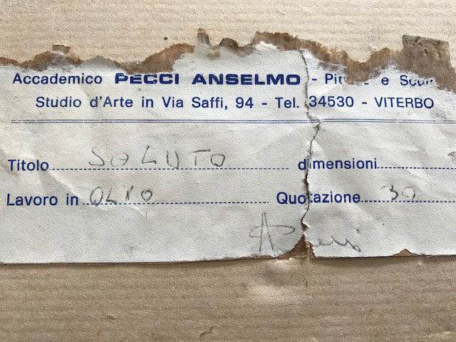 Anselmo Pecci - Il saluto