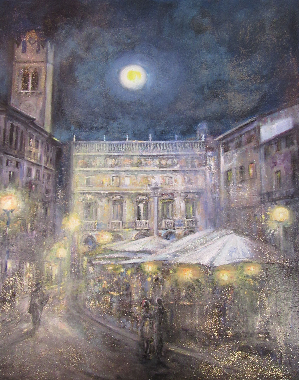 Anna Speranza Manzati - Piazza delle Erbe, night