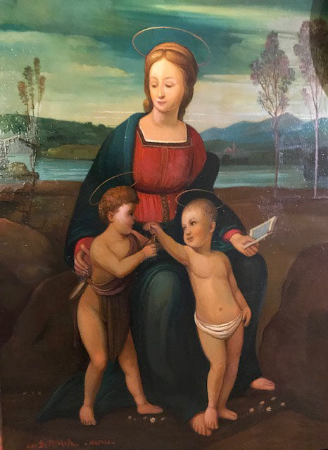 Ciro De Michele - La Virgen del Jilguero (copia de Rafael)