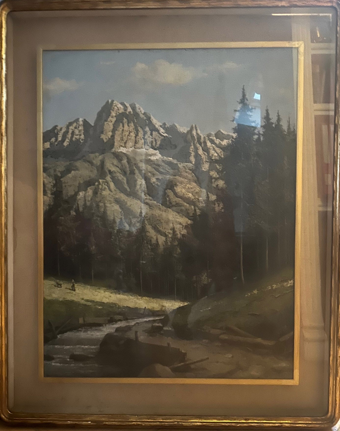 Pietro Leidi - Paesaggio montuoso