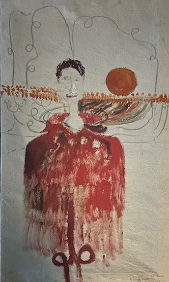 G. Corcos - Ritratto in rosso