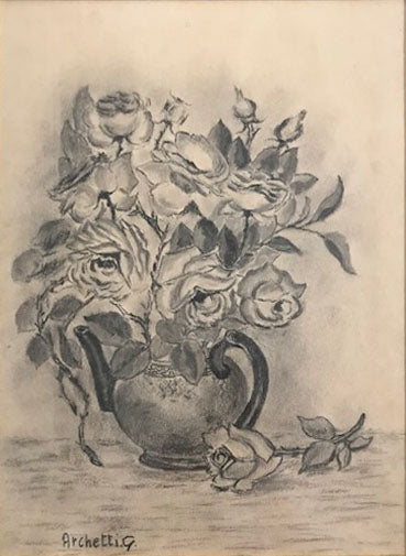 G. Archetti - Jarrón de flores