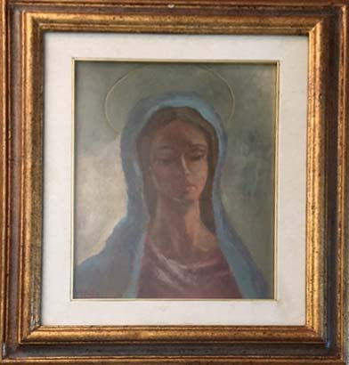 Madonna - Olio su tela - Mario Petri