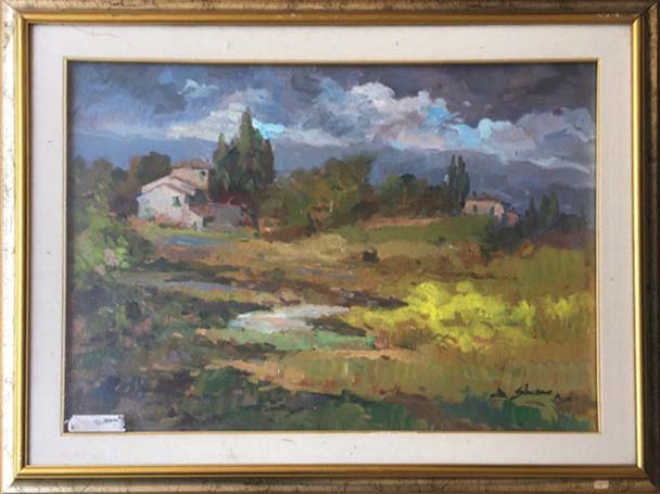 Padule di Antonio Sbrana, olio su tela