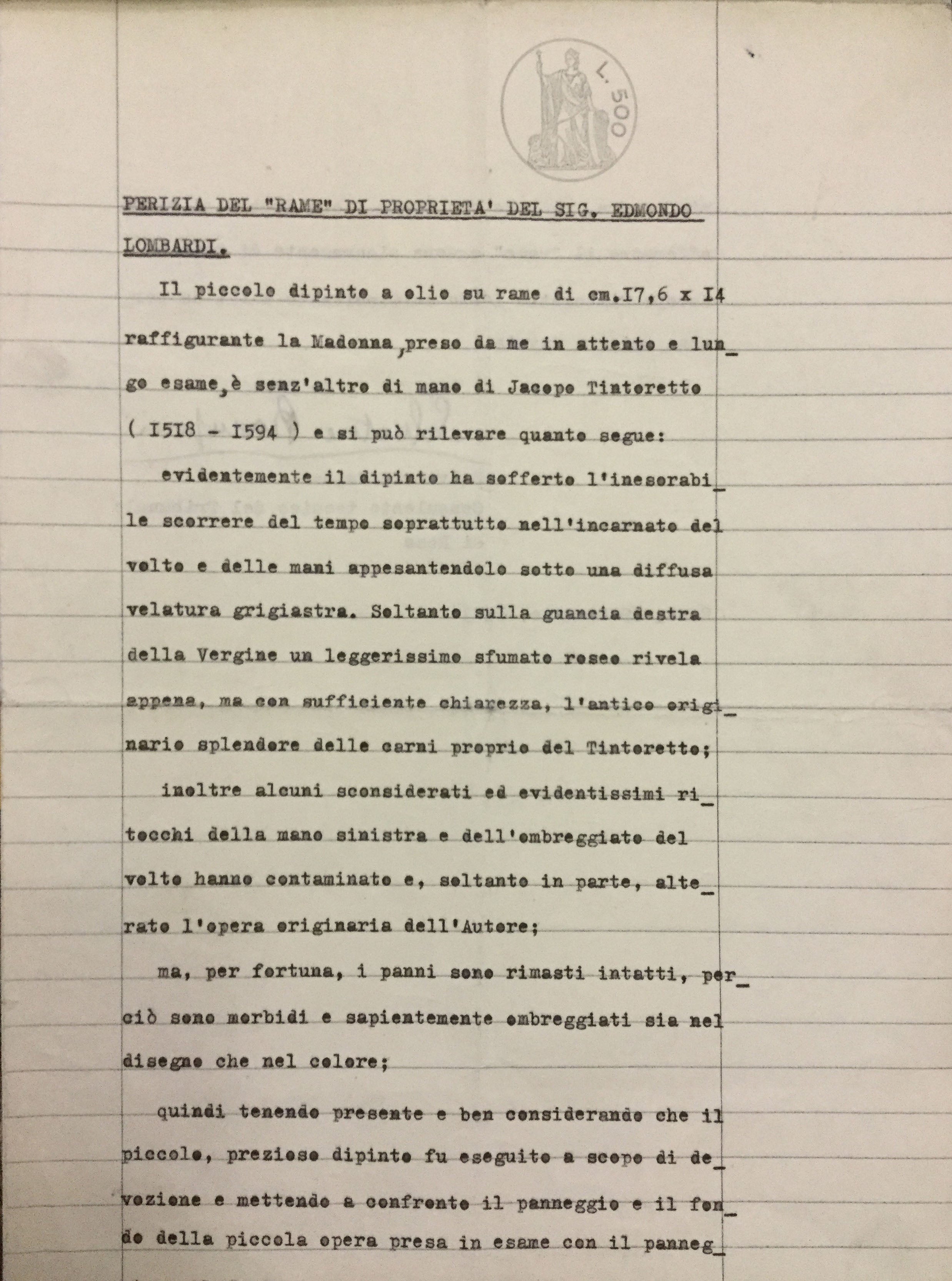 Tintoretto - Madonna