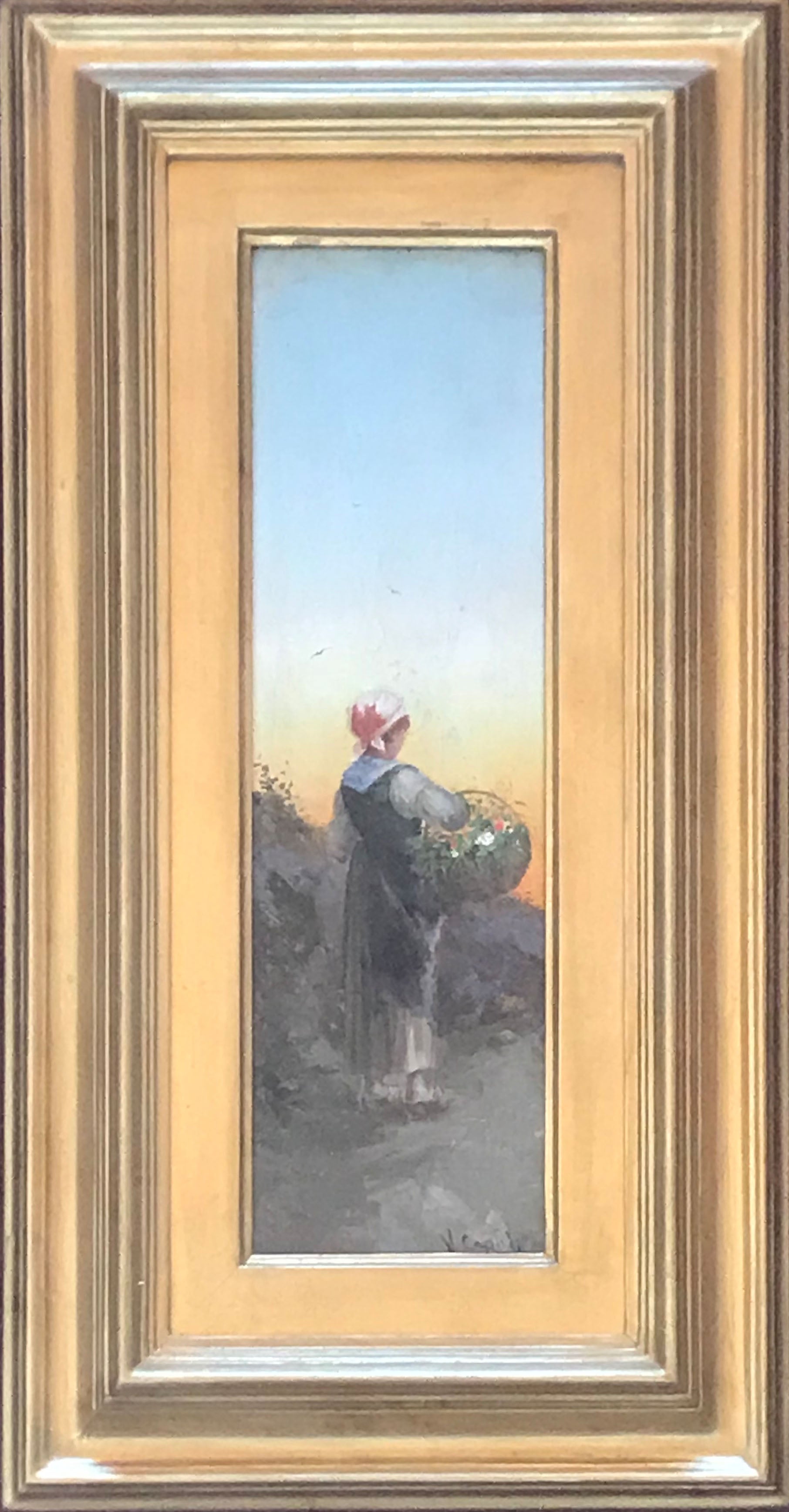 Vincenzo Caprile - Contadinella con paniere
