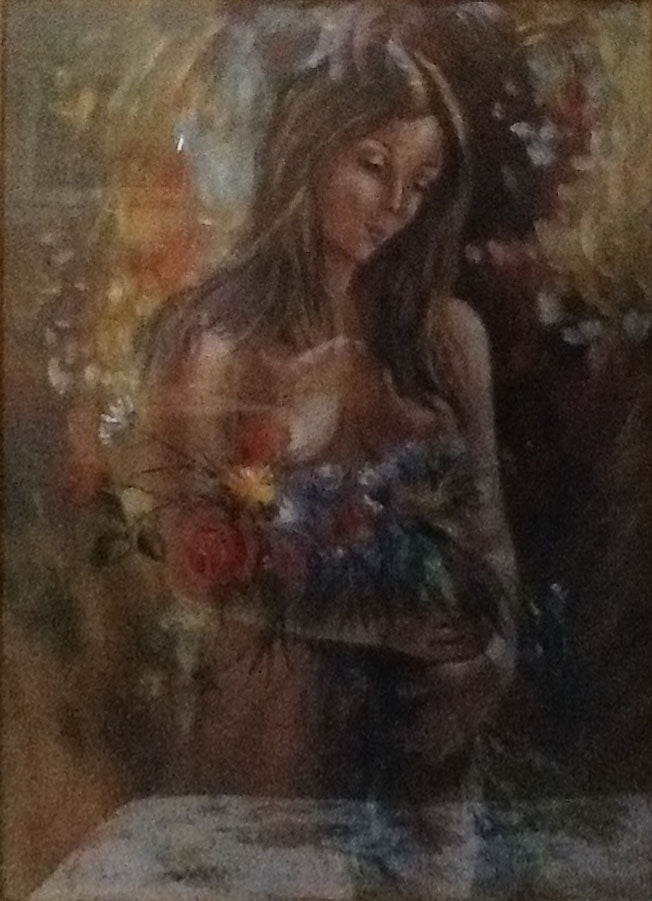 V. Di Sisto - Mujer con flores