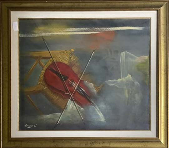 Violino - Olio su tela - Gianfranco Autunnali