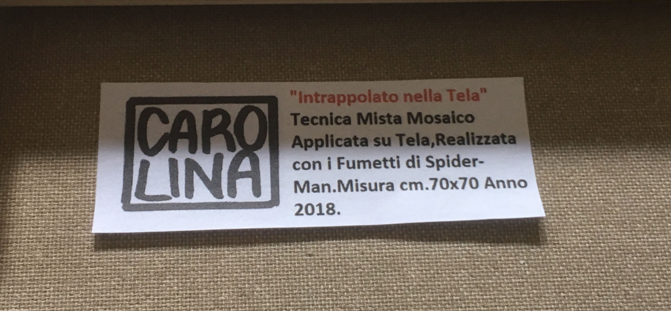 Carolini Art Design - Intrappolato nella tela